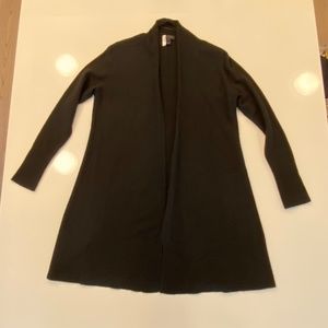 Saks Fifth Avenue 100% Cashmere Duster Open Cardigan